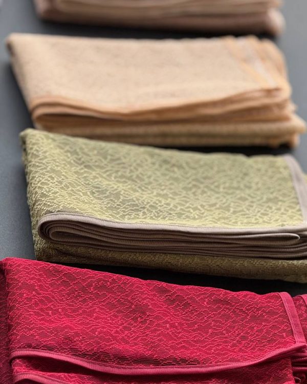 شال دانتل توری نواری(تکفروشی 670)