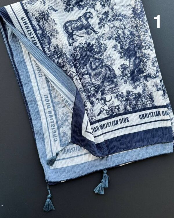 شال پلیسه 4 فصل برشکا سورمه ای(تکفروشی کد 719)