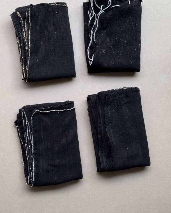 شال برشکا اکلیلی پلیسه 4 فصل(جین 5 تایی کد 717)