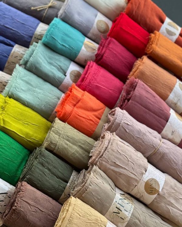 شال نخ چروک ترک بامبو (جین 10 تایی کد 677)