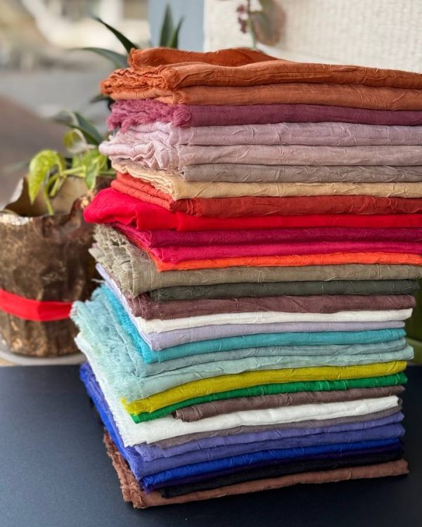 شال نخ چروک ترک بامبو (جین 30 تایی کد 675)