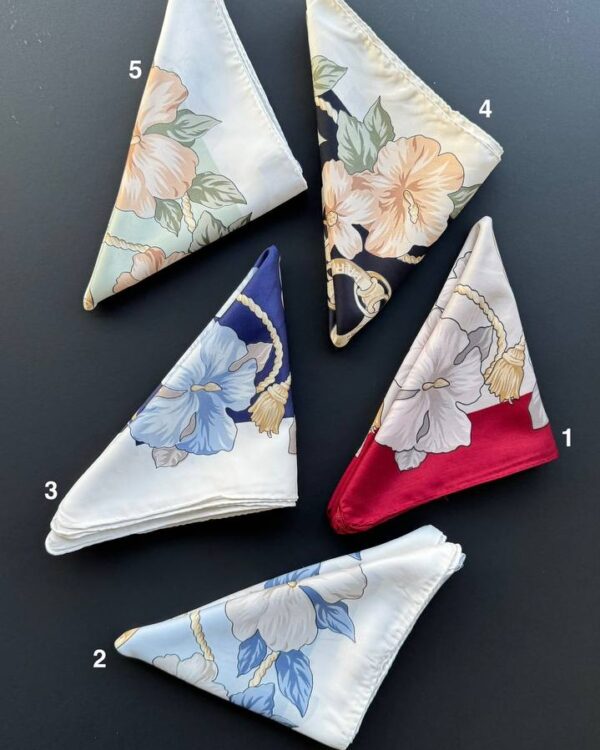 مینی اسکارف ساتن چاپی(تکفروشی کد 689)