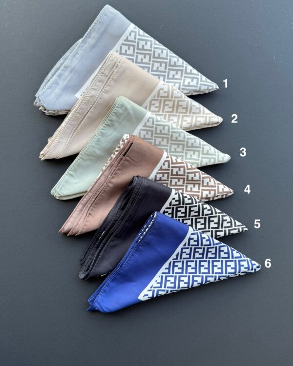 مینی اسکارف ساتن چاپی (جین 6 تایی کد 754)