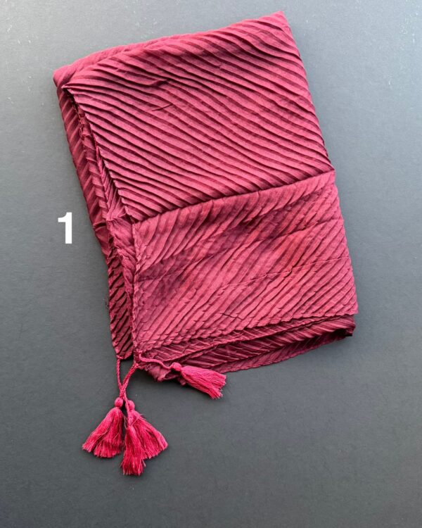 شال پلیسه اقتصادی تمام نخ(تکفروشی کد 761)