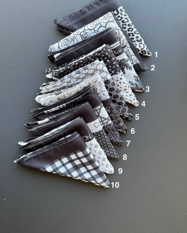 مینی اسکارف نخی پنبه (جین 10 تایی کد 748)