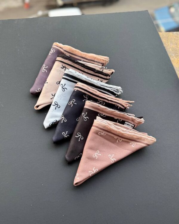 مینی اسکارف نخی پنبه (جین 6 تایی کد 738)