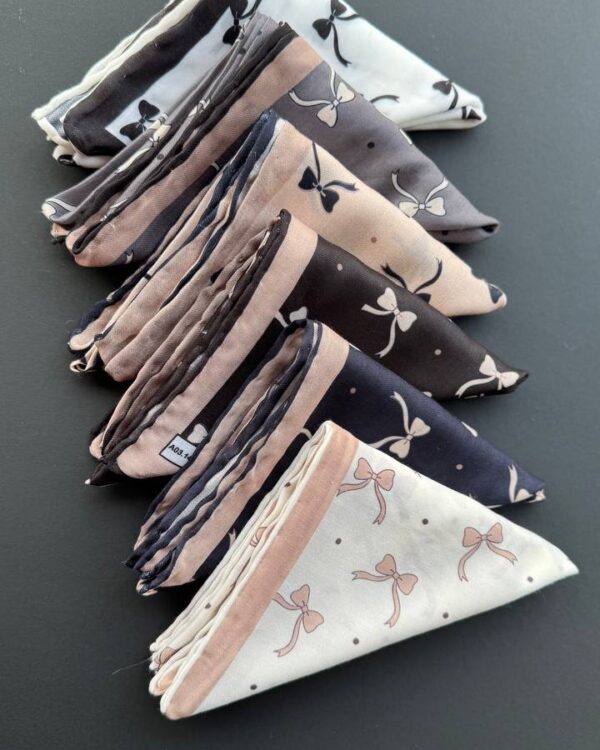 مینی اسکارف نخی پنبه (جین 6 تایی کد 736)