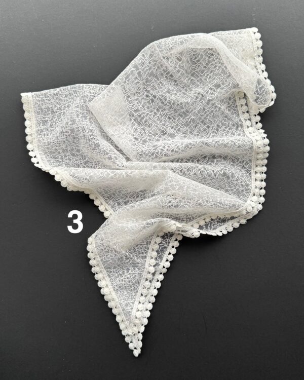 مینی اسکارف سه گوش عدسی توری(تکفروشی کد 774)