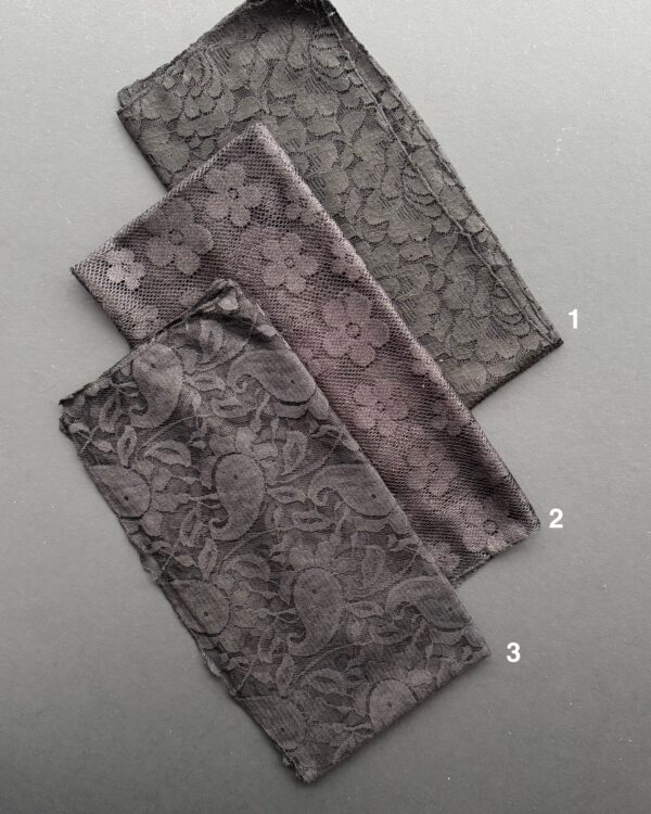 مینی اسکارف نخی تور مشکی(جین 4 تایی کد 785)