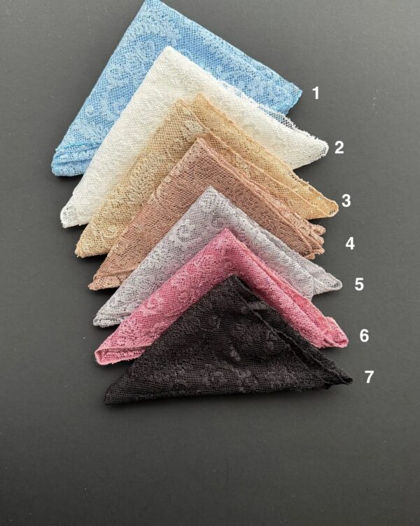 مینی اسکارف سه گوش توری(جین 7تایی کد 773)