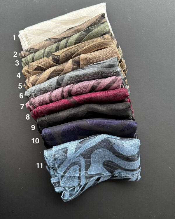 شال ویسکوز مزونی توری ویسکوز (جین 12 تایی کد 791)