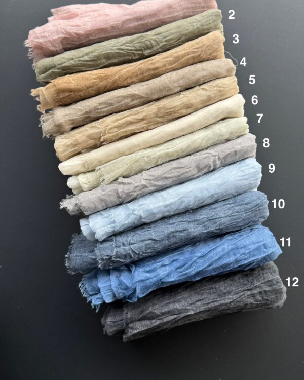 شال سوپرنخ کاغذی دور ریش چروک (جین 12 تایی کد 797)