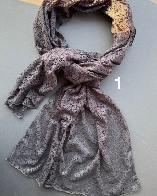 شال توری گیپور تک مشکی(تکفروشی کد 800)