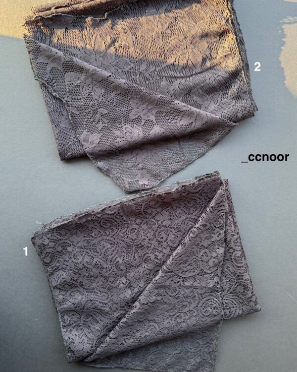 شال توری گیپور تک مشکی(جین 5 تایی کد 801)