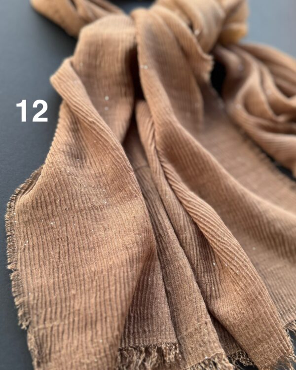 شال دور ریش پلیسه سوپرنخ (تکفروشی کد 766)