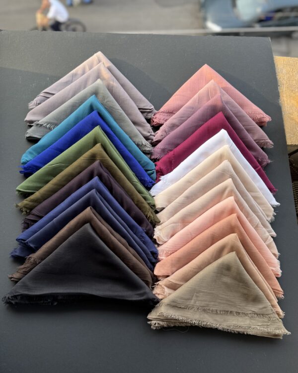 روسری سوپرنخ تک رنگ (جین 24 تایی کد 817)