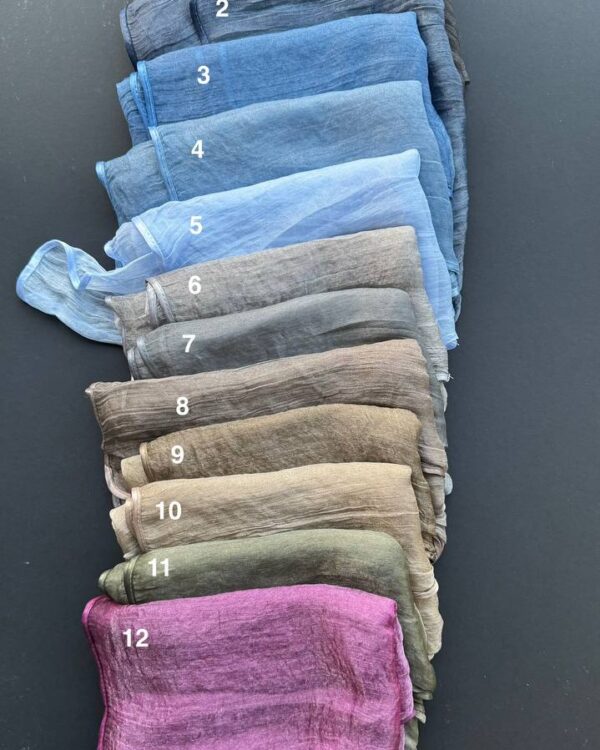 شال نخی مجلسی شیشه ای حریر مزونی(جین 12 تایی کد 833)