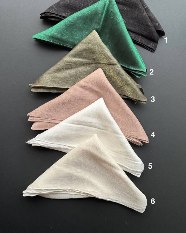 مینی اسکارف لمه شیشه ای پاپیون (جین 6 تایی کد 837)