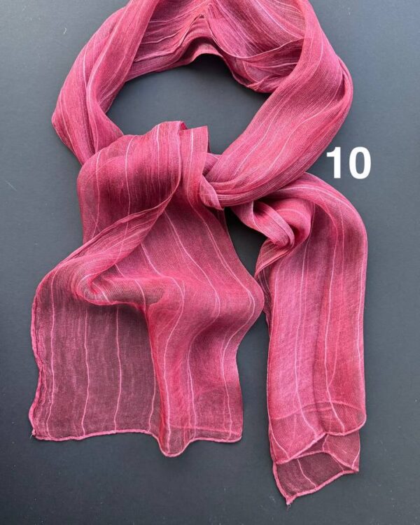 شال نخی مجلسی ویسکوز شیشه ای مزونی راه راه(تکفروشی کد 840)