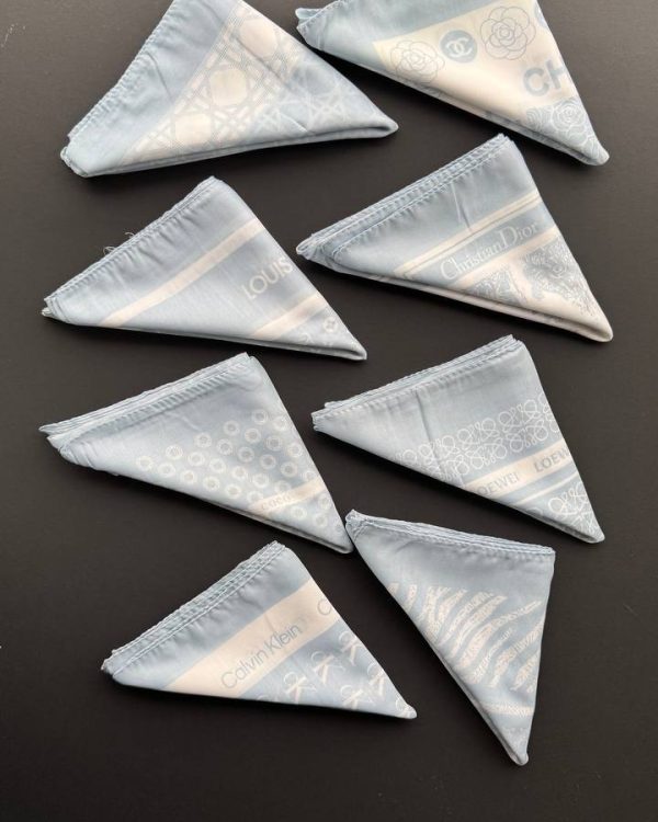 مینی اسکارف نخی ابی اسامانی (تکفروشی کد 778)