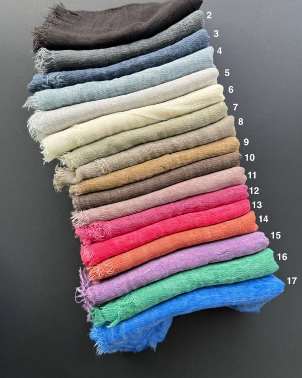 شال دور ریش نخ فلورانس سوزنی راه راه(تکفروشی کد 847)