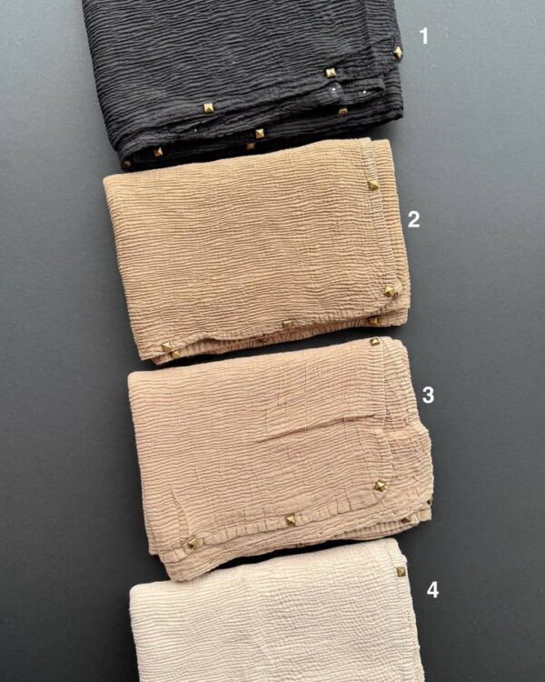 شال برشکا پلیسه پانچی نخی تابستونی (جین 4 تایی کد 853)