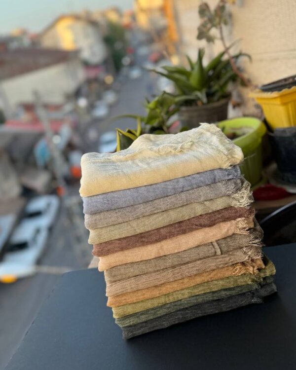 شال تمام نخ دور ریش فلورانس (جین 12 تایی کد 889)