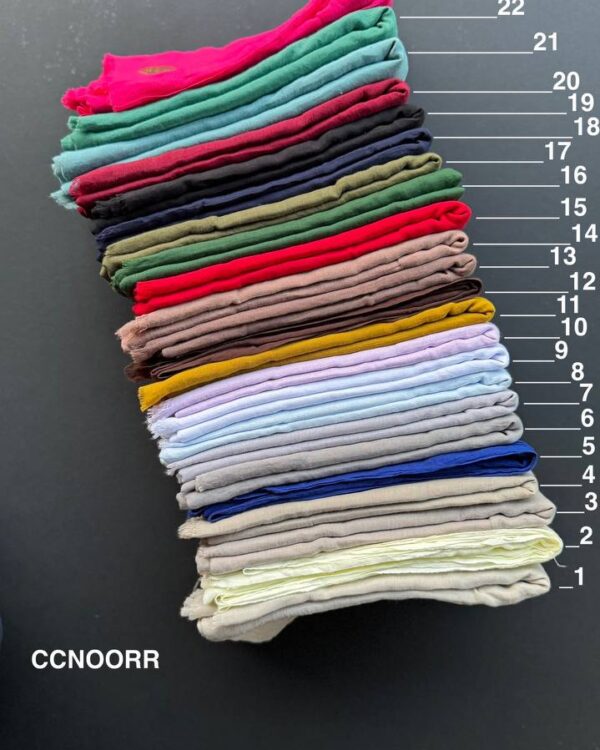 شال ترک سوپرنخ ساده تک رنگ پایین ریش(جین 20 تایی کد 902)