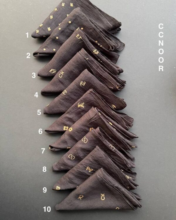 مینی اسکارف نخ اسلپ تک مشکی(تکفروشی کد 866)