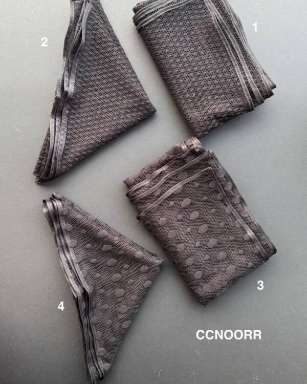 شال و مینی اسکارف مشکی تولید نور(تکفروشی کد 858)