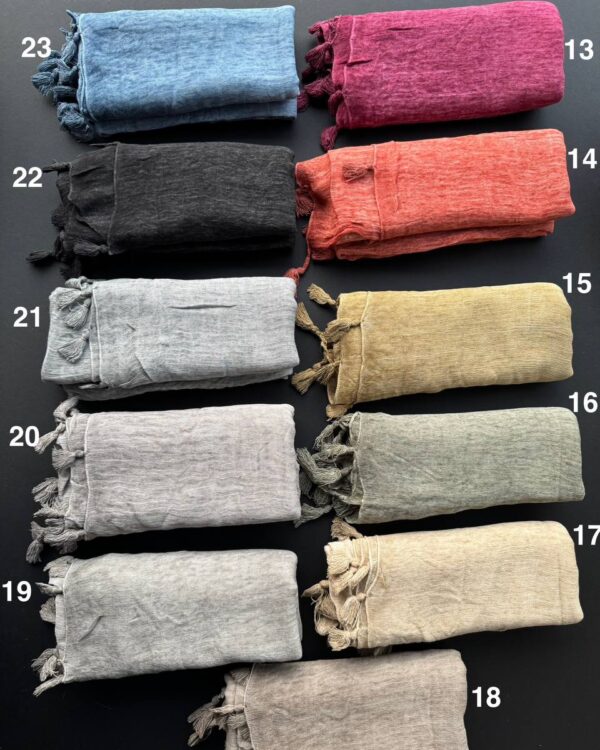 شال تمام نخ پایین منگوله فلورانس (جین 12 تایی کد 903)