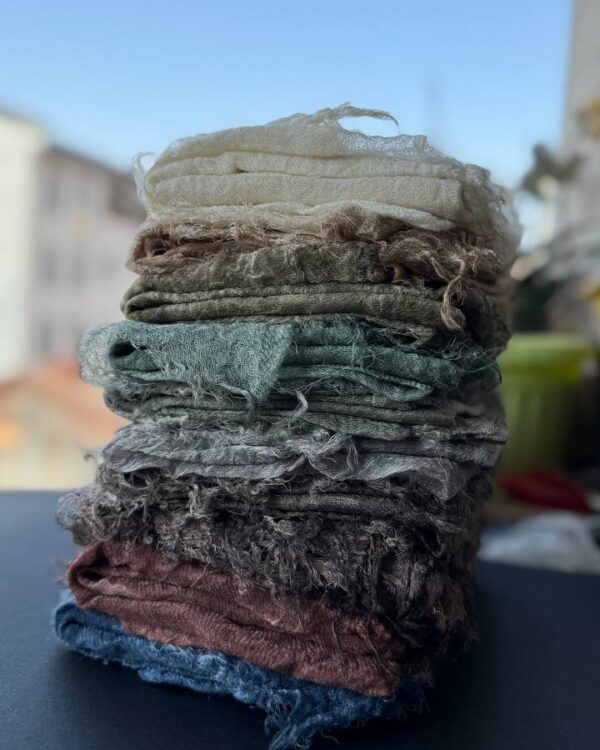 شال دور ریش نخ فلورانس پنبه سنگشور(تکفروشی کد 906)