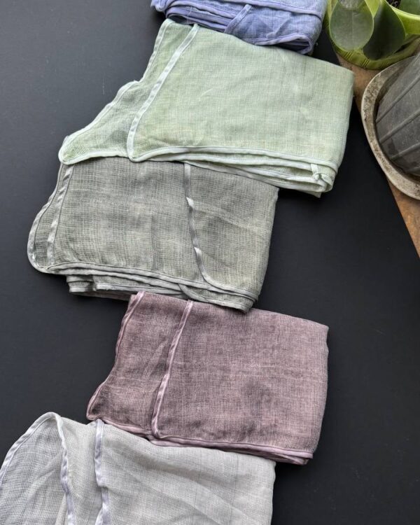 شال نخی کنفی دور نوار خط لمه (تکفروشی کد 948)