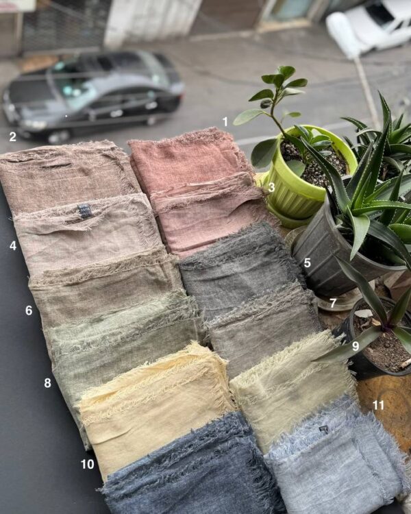 شال تمام نخ کنفی دور ریش سنگشور (تکفروشی 955)