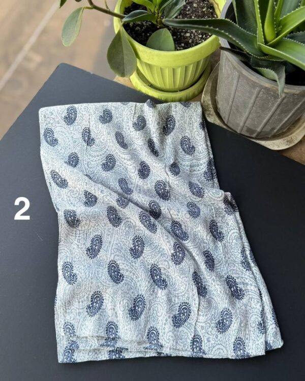 شال نخ پنبه چهار فصل پلیسه عمده(جین 4 تایی 954)