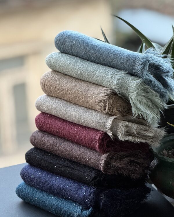 بیگ اسکارف بوکله موهر دور ریش پولکدار(تکفروشی کد 996)