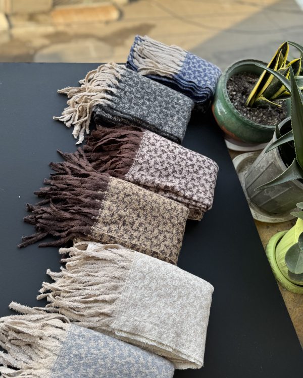 بیگ اسکارف موهر تدی دو رو (تکفروشی کد 1020)