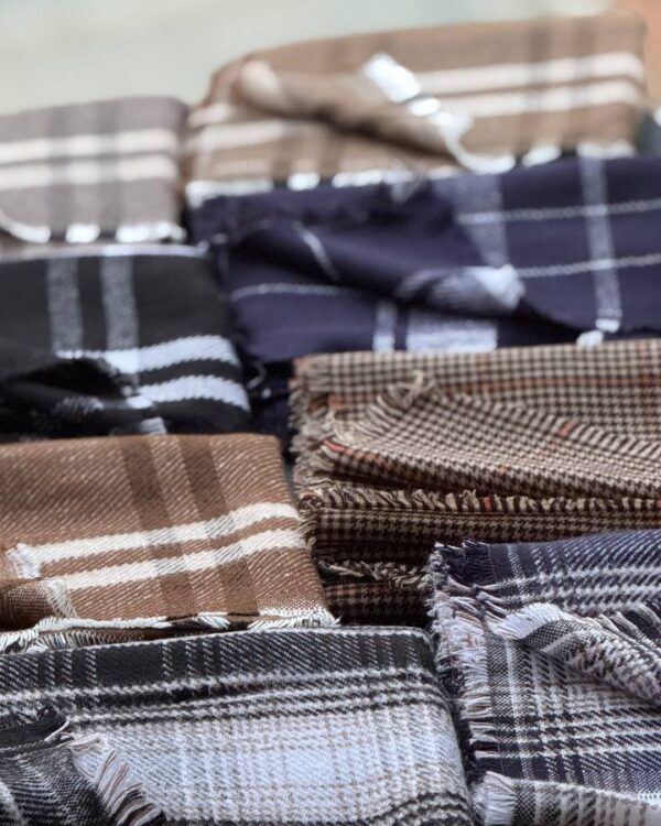 شال بافت موهر کجرا بار بری (جین 10 تایی کد 1055)