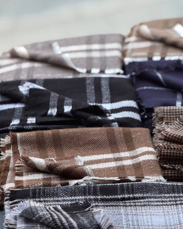 شال بافت موهر کجرا ساده و طرح دار(تکفروشی کد 1022)