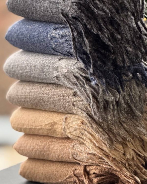 شال موهر برفکی پشمی ریشه فیتیله ای وارادتی عمده (جین 7 تایی کد 1029)