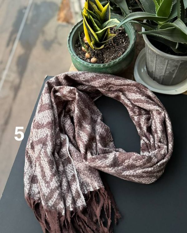 بیگ اسکارف طرح دوم موهر تدی دو رو عمده (جین 6 تایی کد 1025)