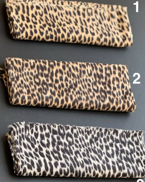 شال موهر یوز پلنگی دور دوخت (تکفروشی کد 1060)