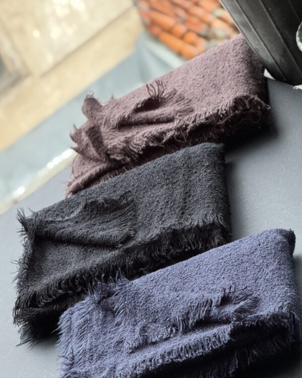 شال بوکله ساده وارداتی پاییزه دور ریش ( تکفروشی کد 1093)