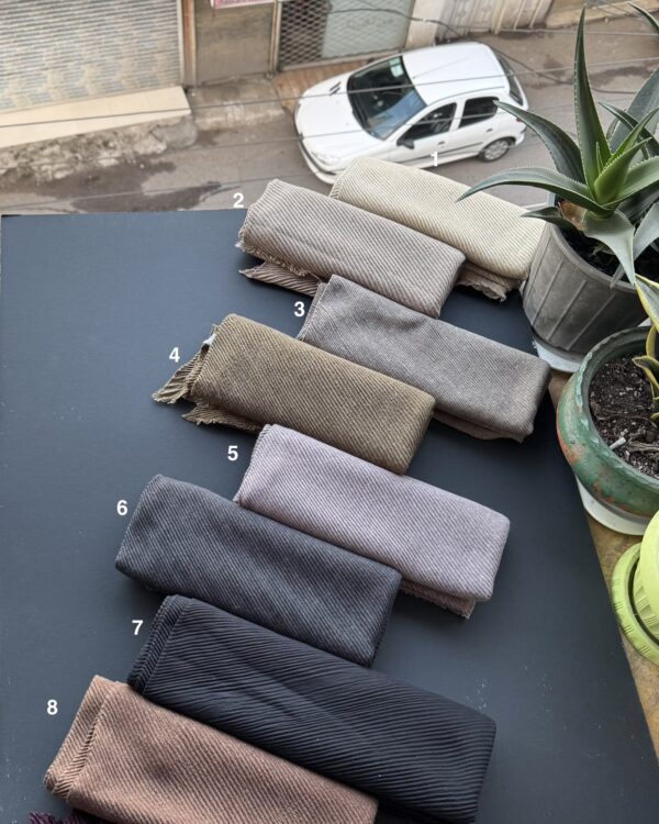 شال پلیسه موهر سنگشور پایین ریش نخ پنبه(تکفروشی کد 1069)