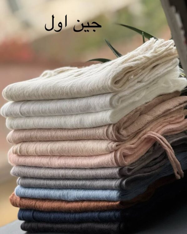 بیگ اسکارف پشمی موهر ساده تکرنگ وارداتی عمده (جین اول 12 تایی کد 1073)