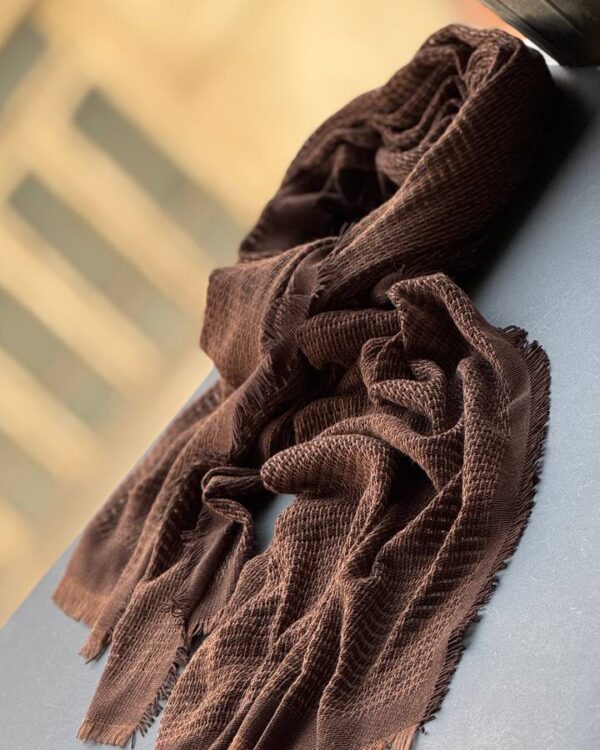 شال کنفی دور ریش بیسکوییتی عمده (جین 5 تایی کد 1078)